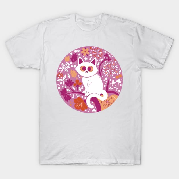 Lesbian Pride Cat T-Shirt by Twkirky